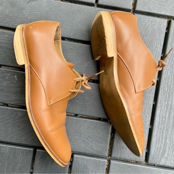 Everlane Women's Tan Leather Flats - Picture 3 of 9